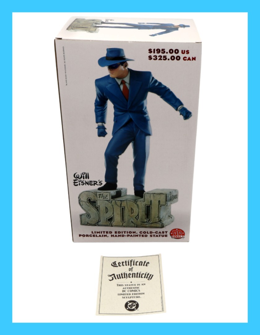 Will Eisner's The Spirit Statue LE Hand Painted Cold Cast Porcelain DC Direct