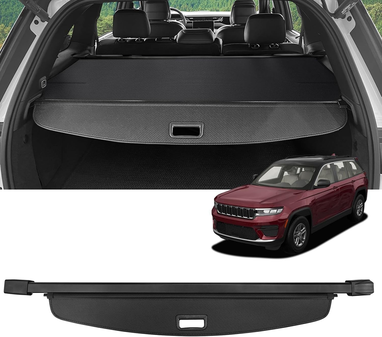 Cargo Cover for Jeep Grand Cherokee (2 Row WL) 2022-2025 2026 Accessories Ret...