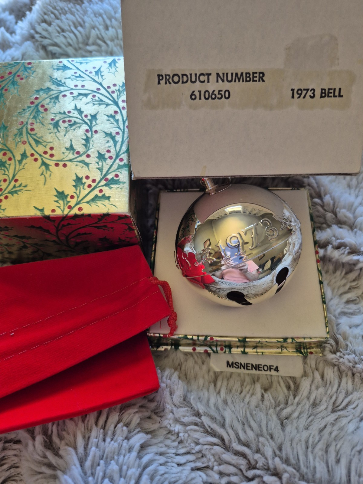 1973 WALLACE SILVER PLATE SLEIGH BELL