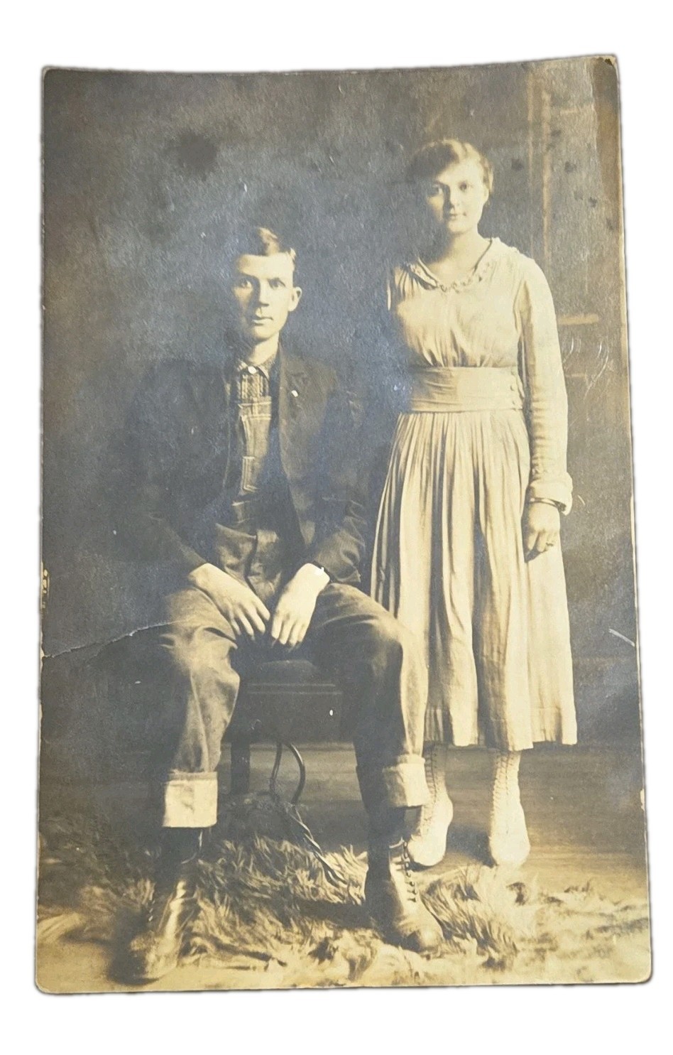 Antique RPPC Photo Postcard Lot 3 Versie Keeling Luke Paducah Kentucky AZO 