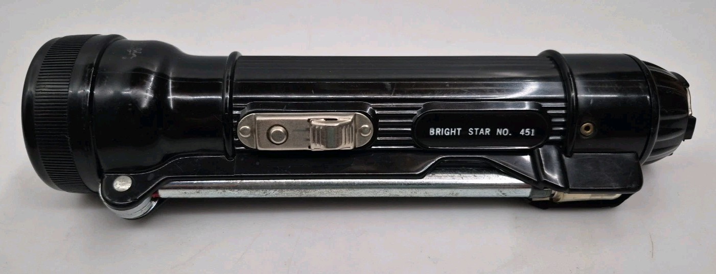 Bright Star 451 Flashlight with Inspection Light Vintage Military Bright Star 451 Flashlight with Inspection Light Vintage Military