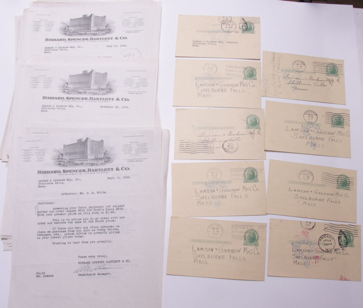 1933 Lamson Goodnow Hibbard Spencer Jefferson Postcard Chicago IL Ephemera L348E 1933 Lamson Goodnow Hibbard Spencer Jefferson Postcard Chicago IL Ephemera L348E