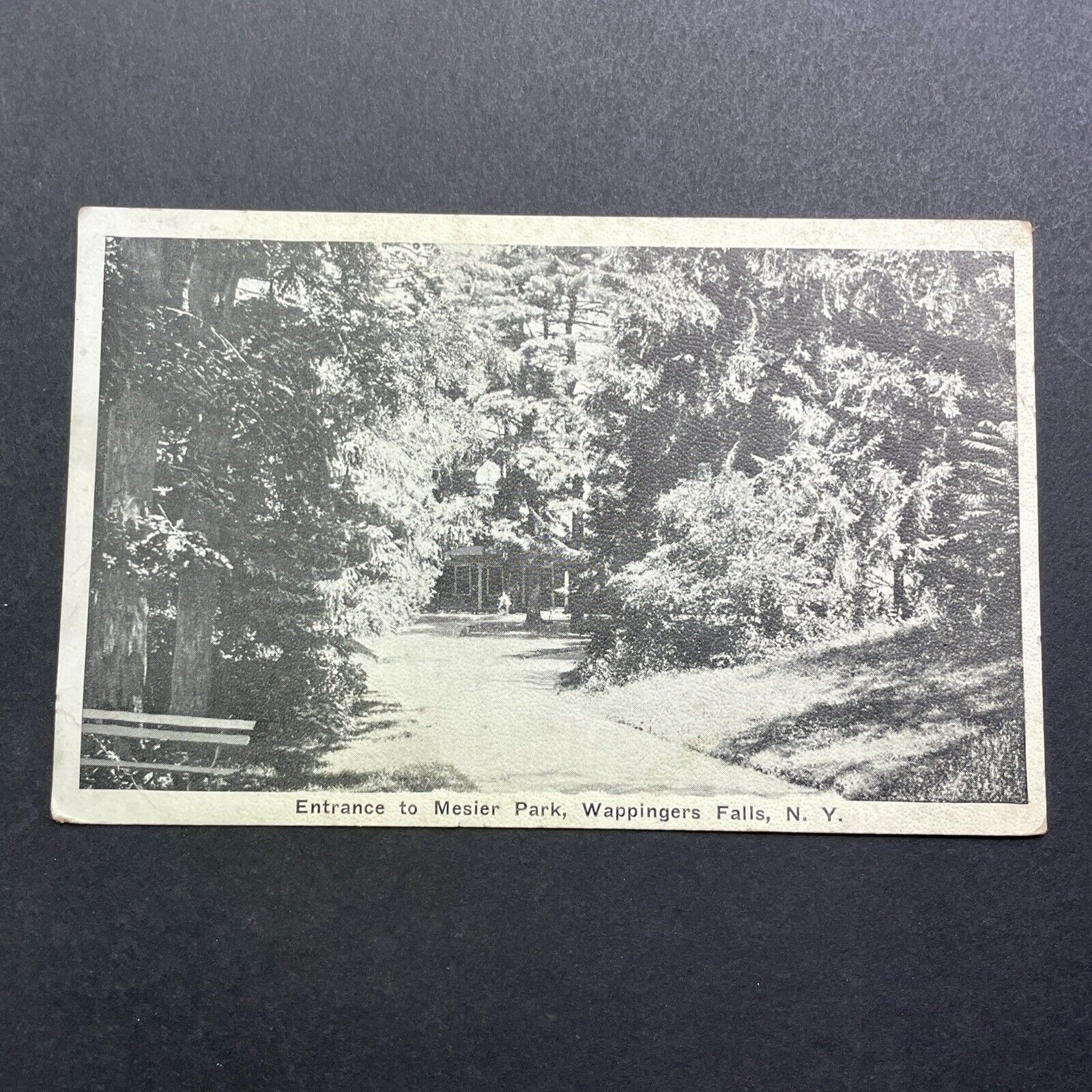 Antique 1930s Mesier Park Wappingers Falls New York Real Photo Postcard V3568