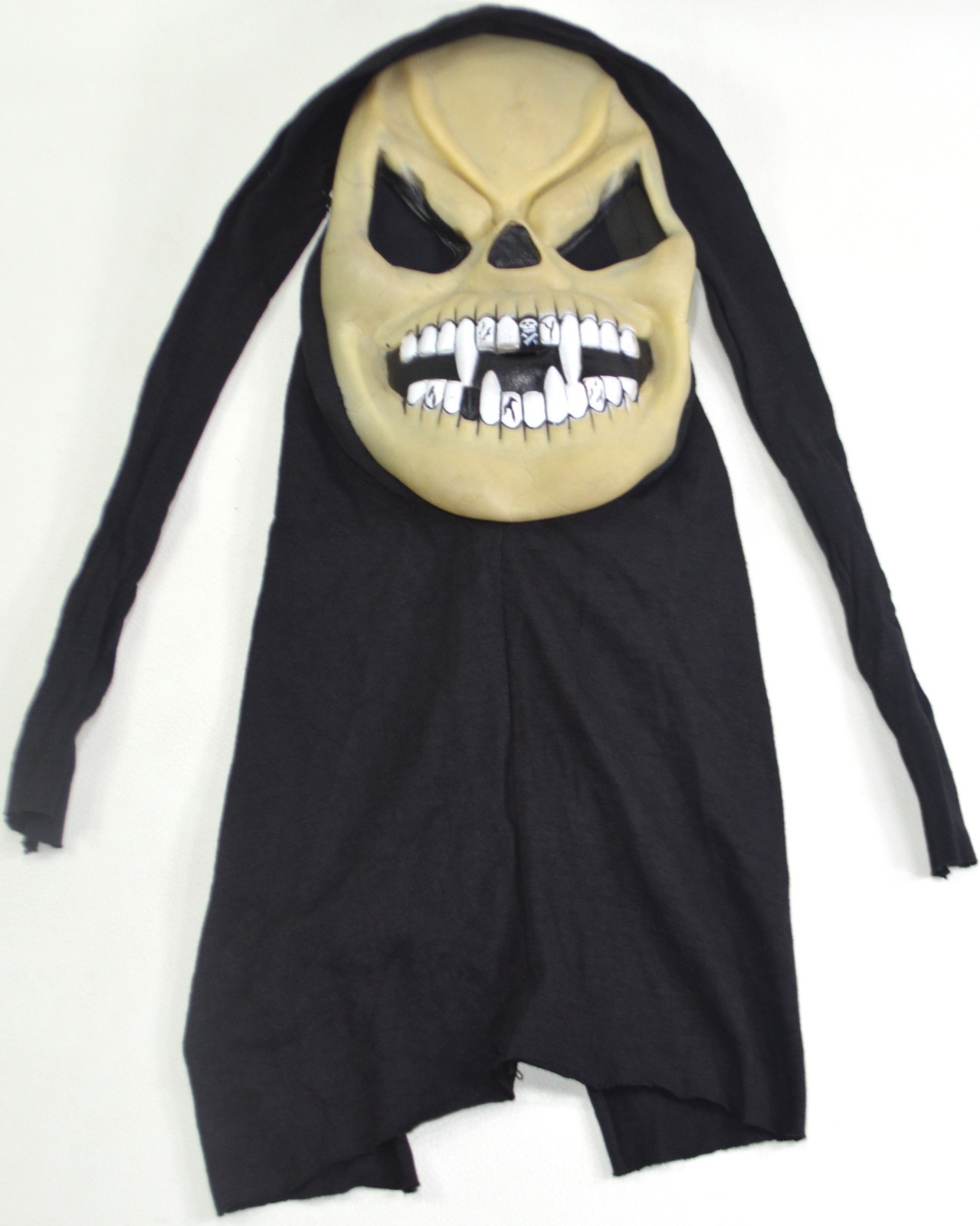 Vintage Ghost Face Mask Vampire Fangs Variant RARE 1990s HTF Glows in Dark