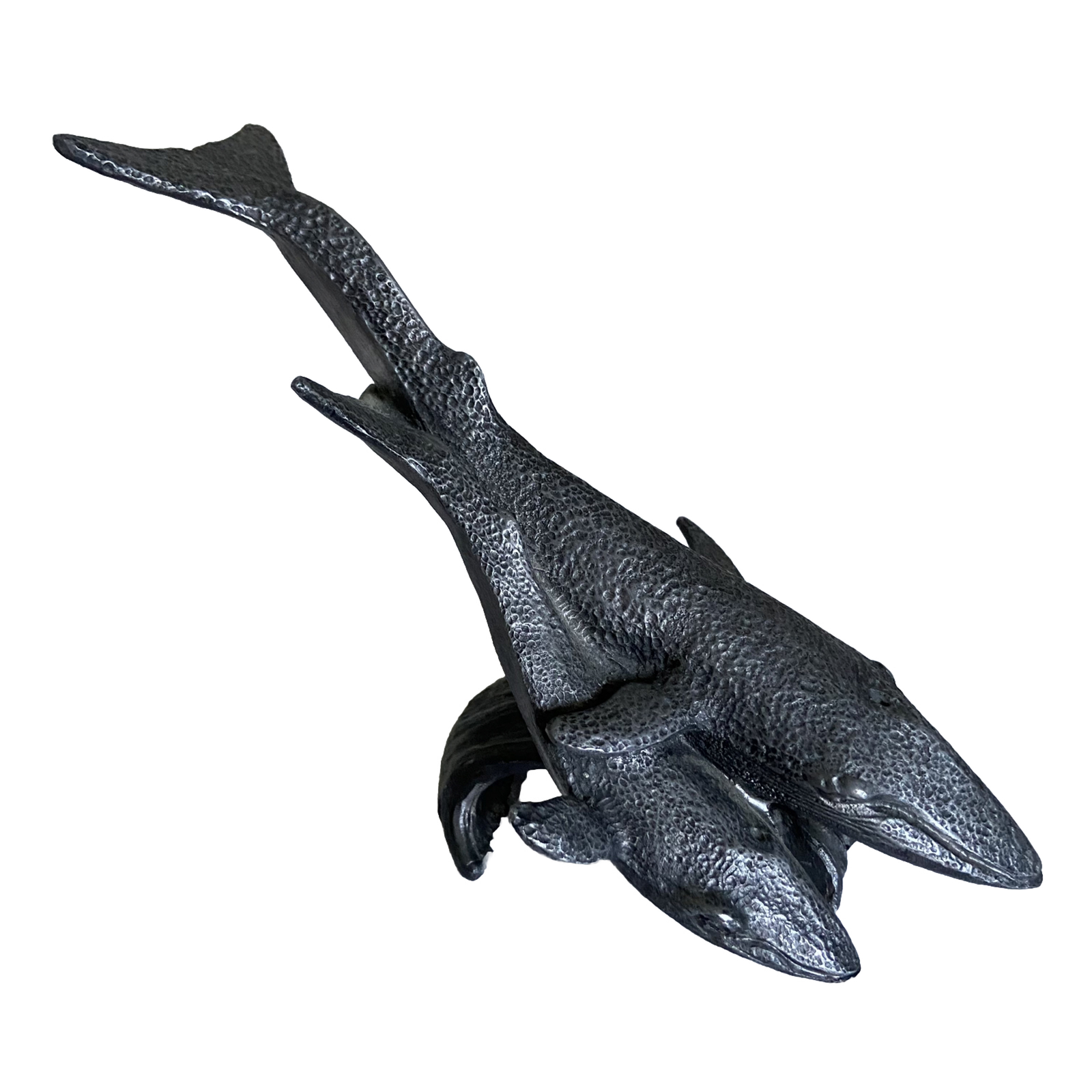Michael Ricker Limited Edition  Signed  Pewter Sealife Whales Sculpture Art