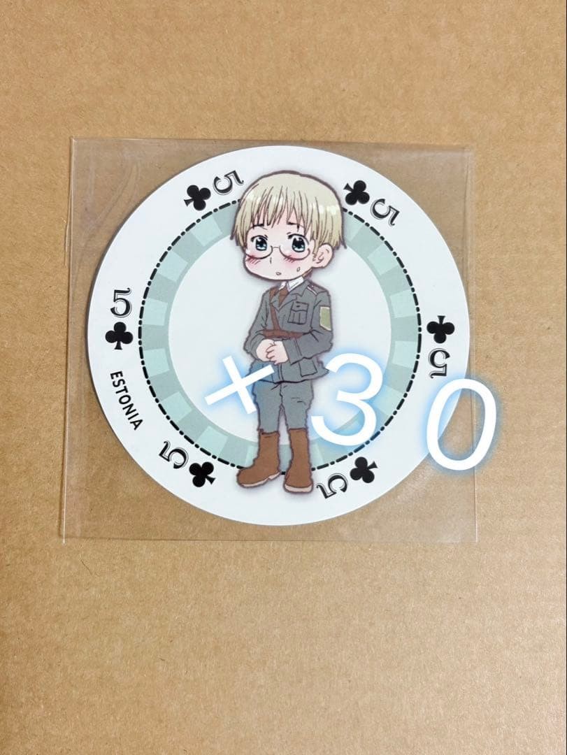 Hetalia Estonia Circular Card Set of 30 Official Anime Character Merchandise