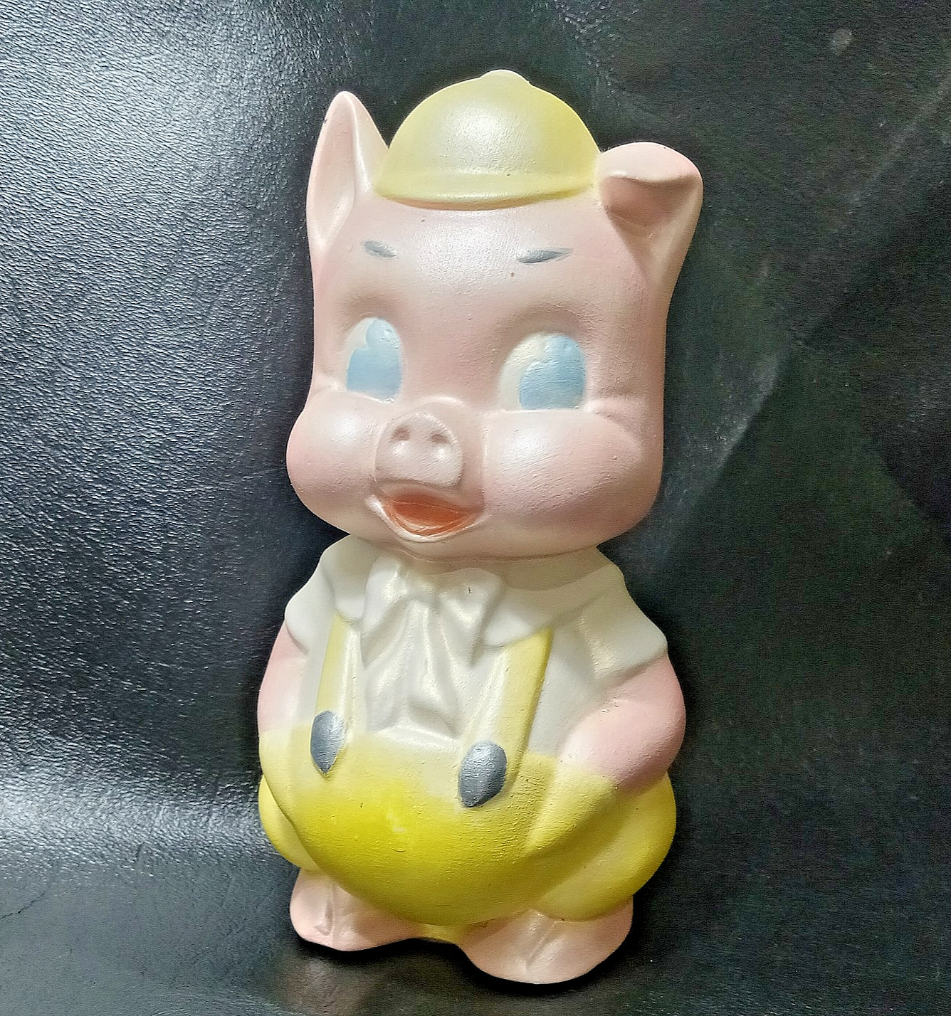Vintage Ceramic Looney Tunes PORKY PIG Style Piggy Coin Bank Iridescent Paint