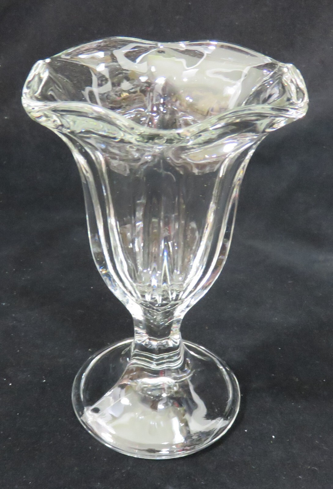 Glass Tulip Footed Ice Cream Sundae Sherbet Dish - 6 oz