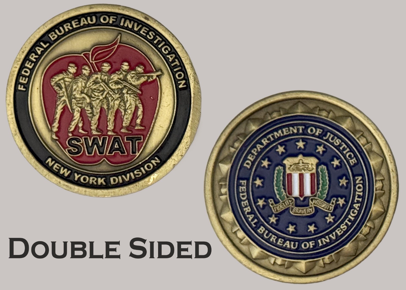 FBI New York Division SWAT Double Sided Challenge Coin  J#51