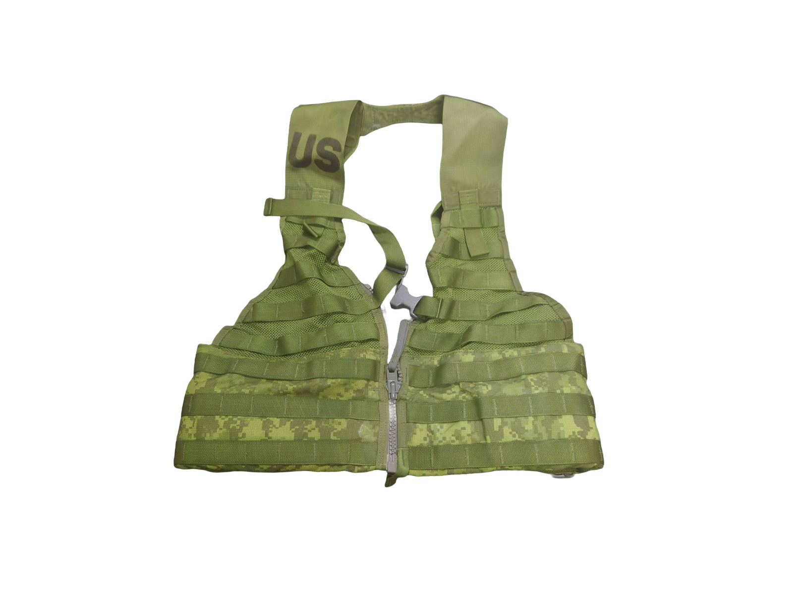 USGI MOLLE II Green Overdye Fighting Load Carrier Vest, Surplus USGI MOLLE II Green Overdye Fighting Load Carrier Vest, Surplus