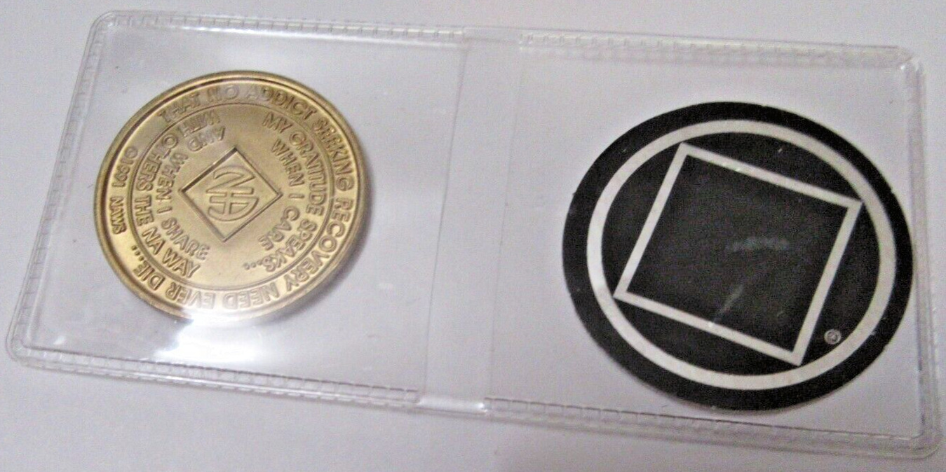 Narcotics Anonymous NA 52 Year Clean Bronze Medallion Recovery Coin Chip Token