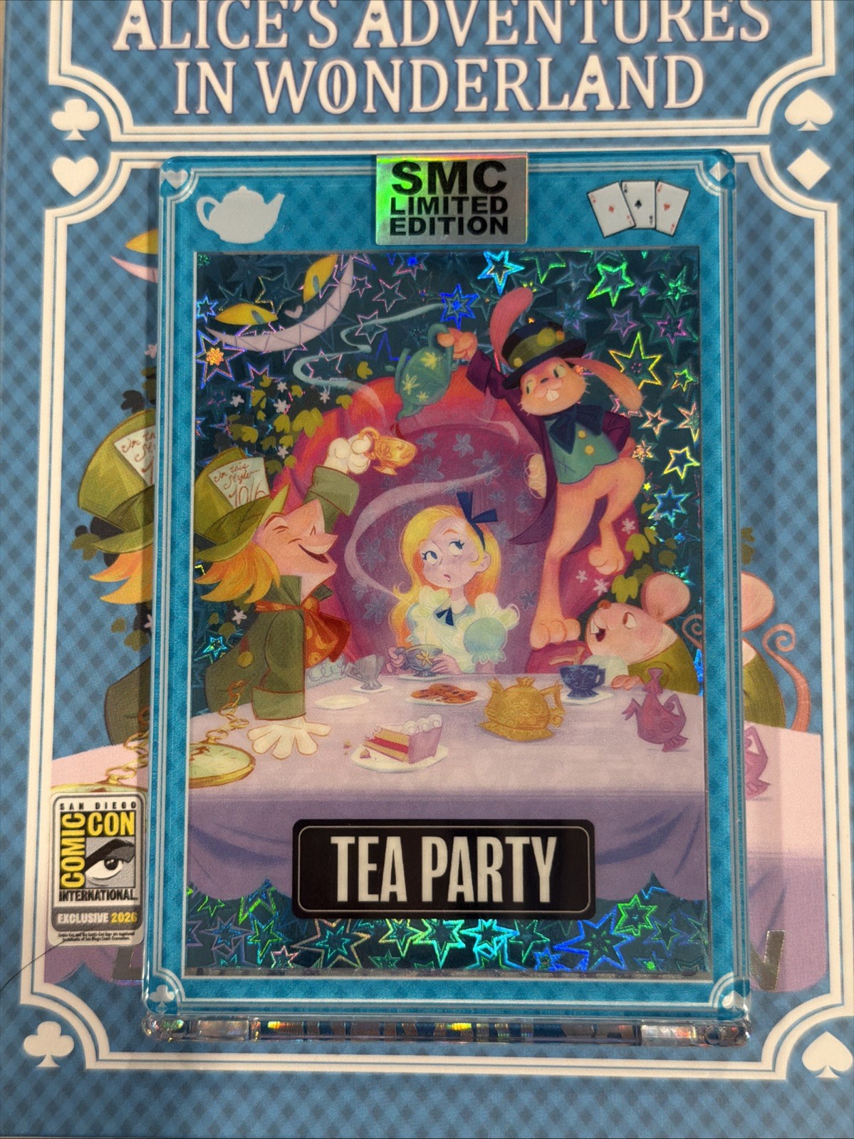 SMC Alice In Wonderland/TeaParty Blue Stars /50 SDCC Saturday Morning Cards 2026