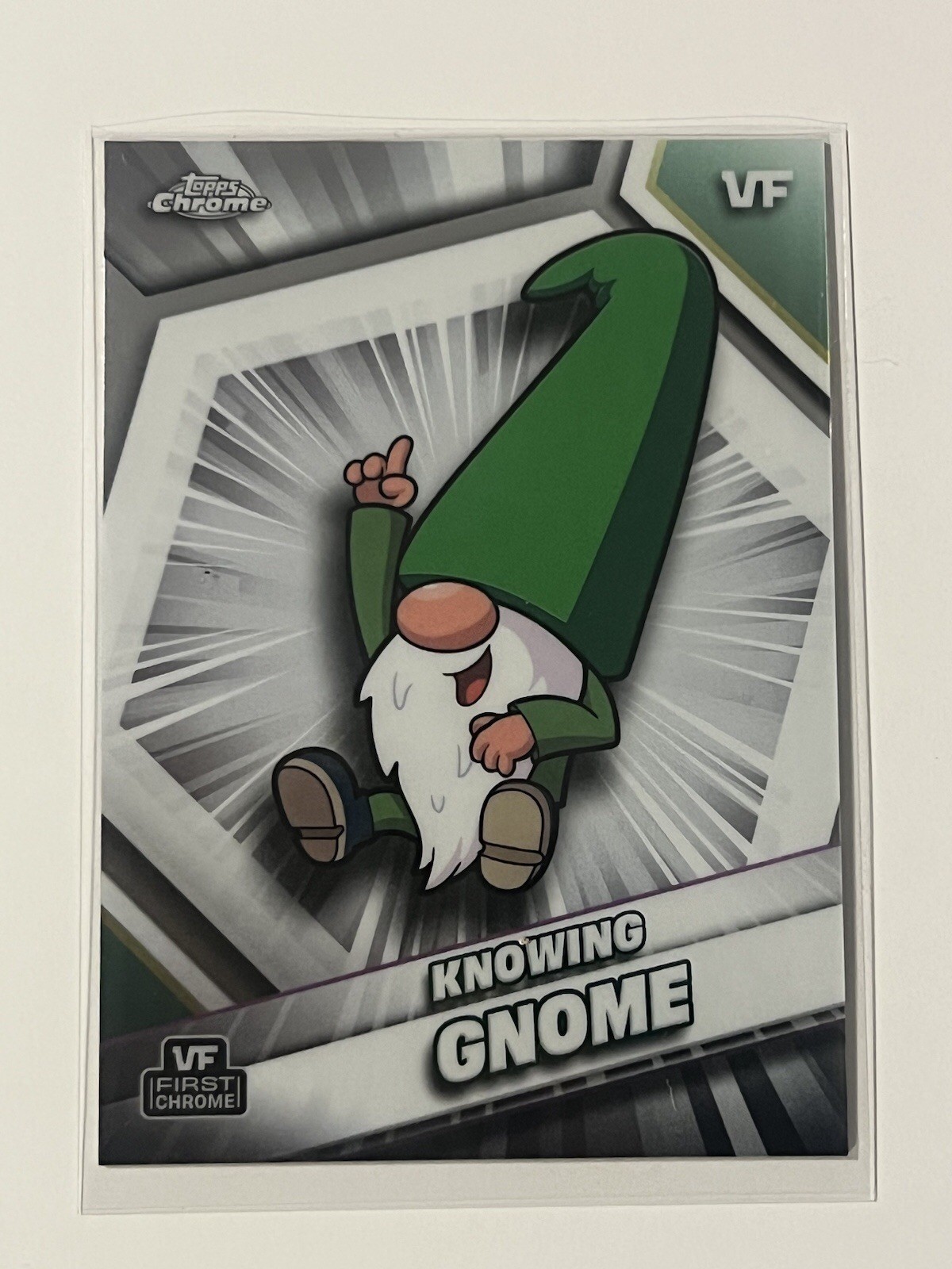 Knowing Gnome 2026 Topps Chrome VeeFriends #109 Green Variant Variants Knowing Gnome 2026 Topps Chrome VeeFriends #109 Green Variant Variants