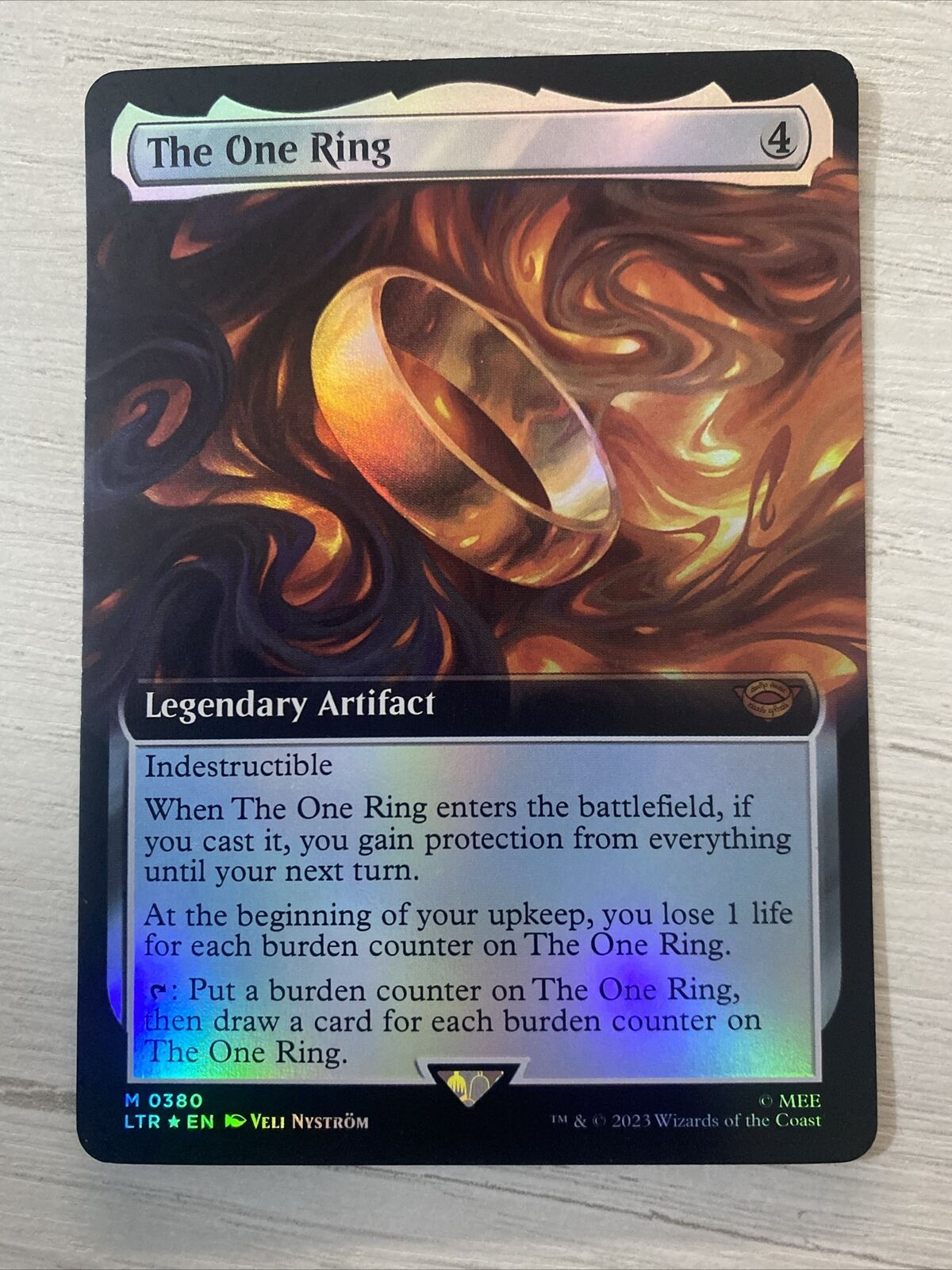 MTG LOTR - The One Ring #380 Extended Art FOIL Near Mint NOT FOUND