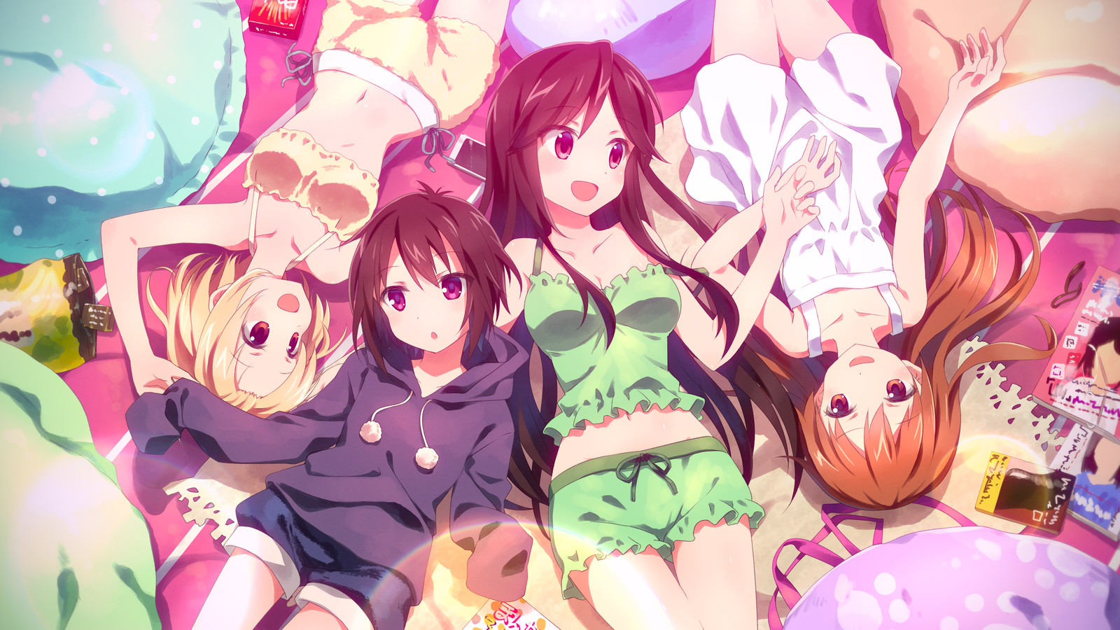 Nishi Yuuko Momoki Run Girls A Channel Tooru Ichii Anime Poster 11x17in Wall Art