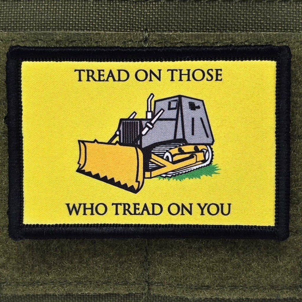Tread On Those Patch Moral Libertarian Gadsden Flag USA Made Hook & Loop 3x2