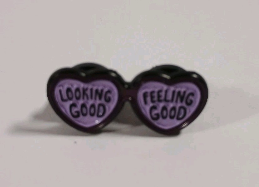 Looking Good Feeling Good Sunglasses Enamel Pin