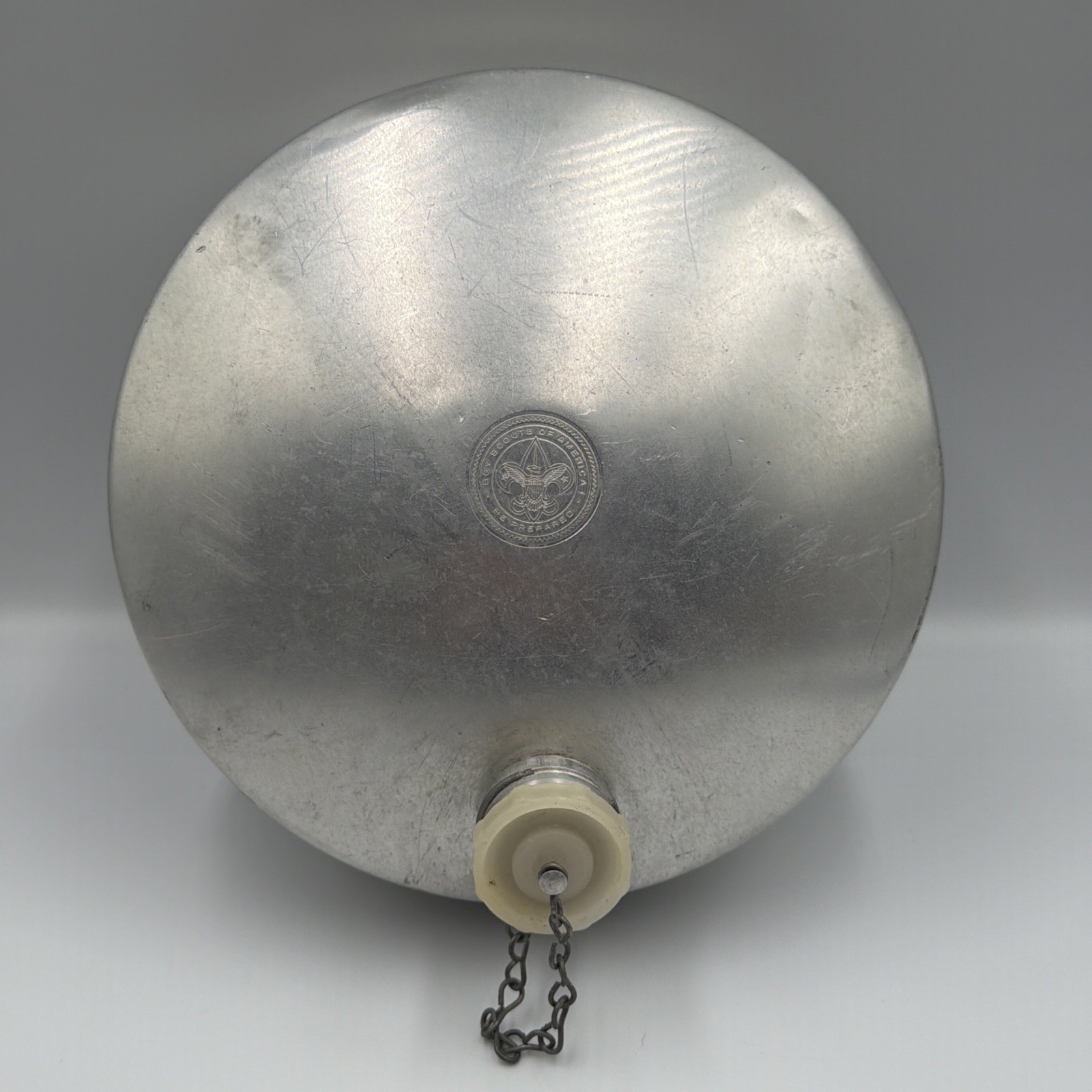 Vintage Boy Scouts BSA Canteen Regal HB1 Aluminum with Cap & Chain Camping Gear