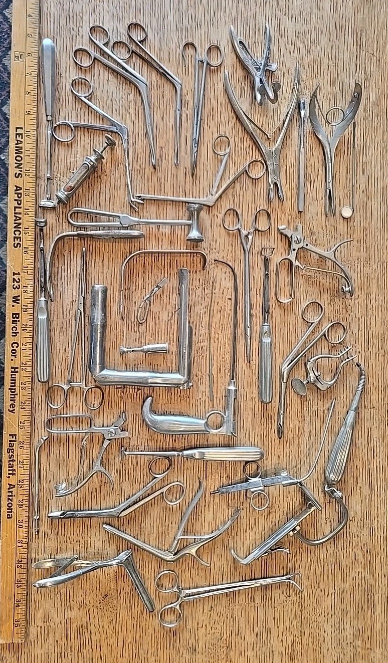 Lot of Vintage Medical Surgical Doctor Instruments Tools 1930's 1940's Antiques Lot of Vintage Medical Surgical Doctor Instruments Tools 1930's 1940's Antiques