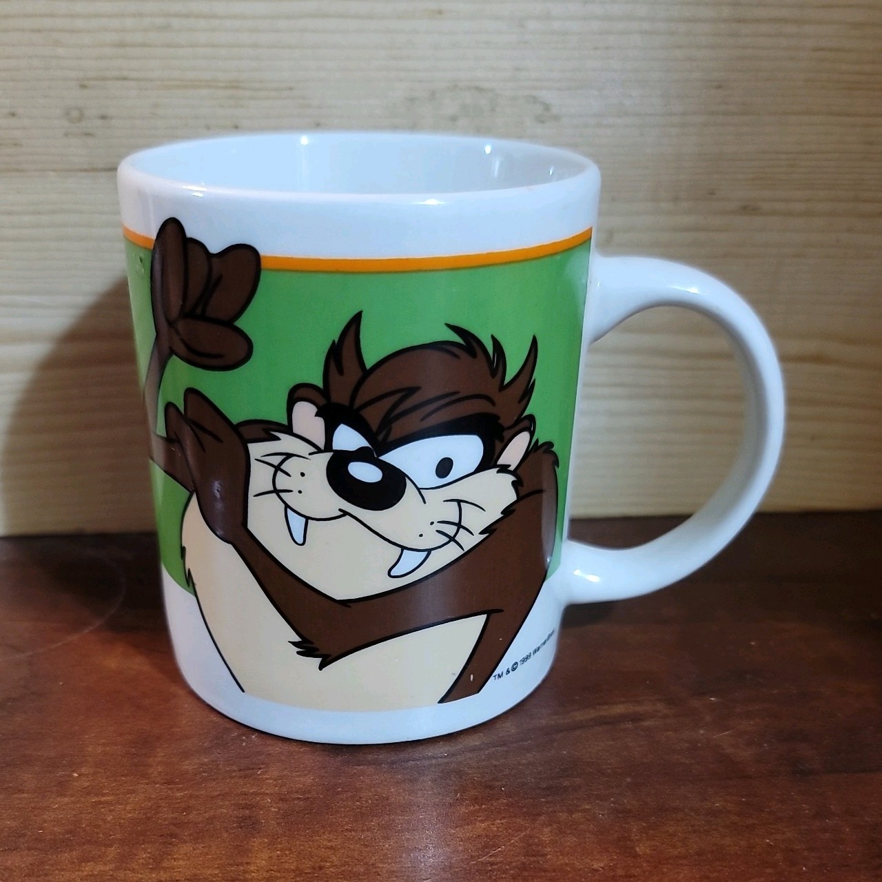 Warner Bros Vtg 1999 Looney Tunes Gibson Coffee Mug Tasmanian Devil Taz Used Warner Bros Vtg 1999 Looney Tunes Gibson Coffee Mug Tasmanian Devil Taz Used