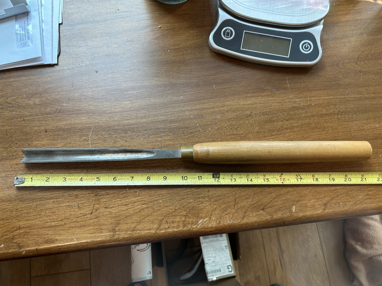 Vintage Robert Sorby Sheffield Spindle Roughing Gouge Woodturning Tool exc. cond