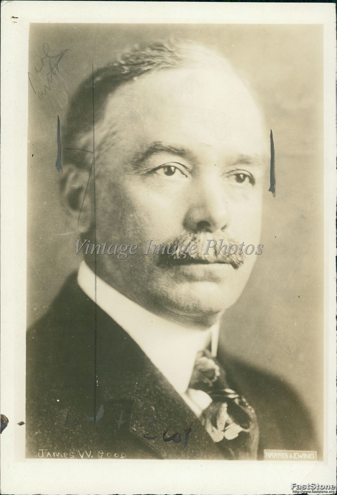 1918 James W Good Congressman From Iowa Secretary Of War Politics Photo 5x7
