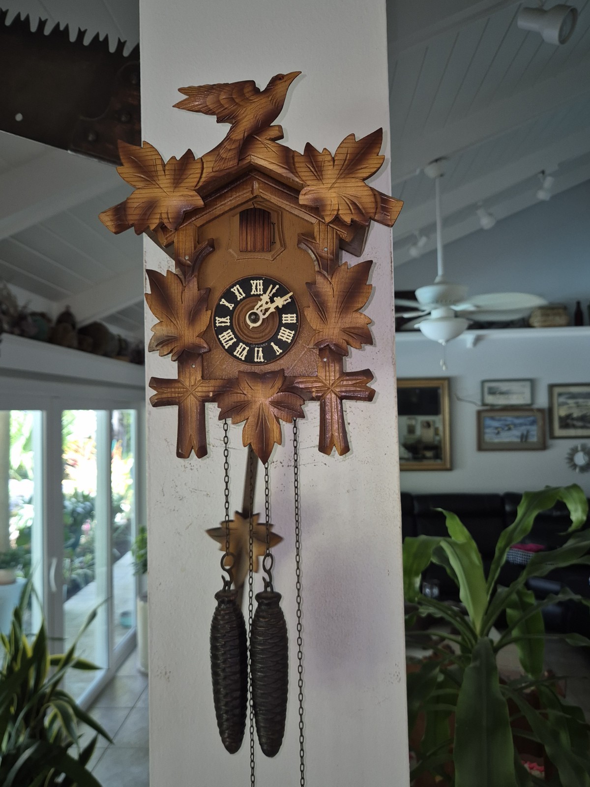 Very Nice Hurbert Herr 1-day Cuckoo Clock Refurbished And Working Great