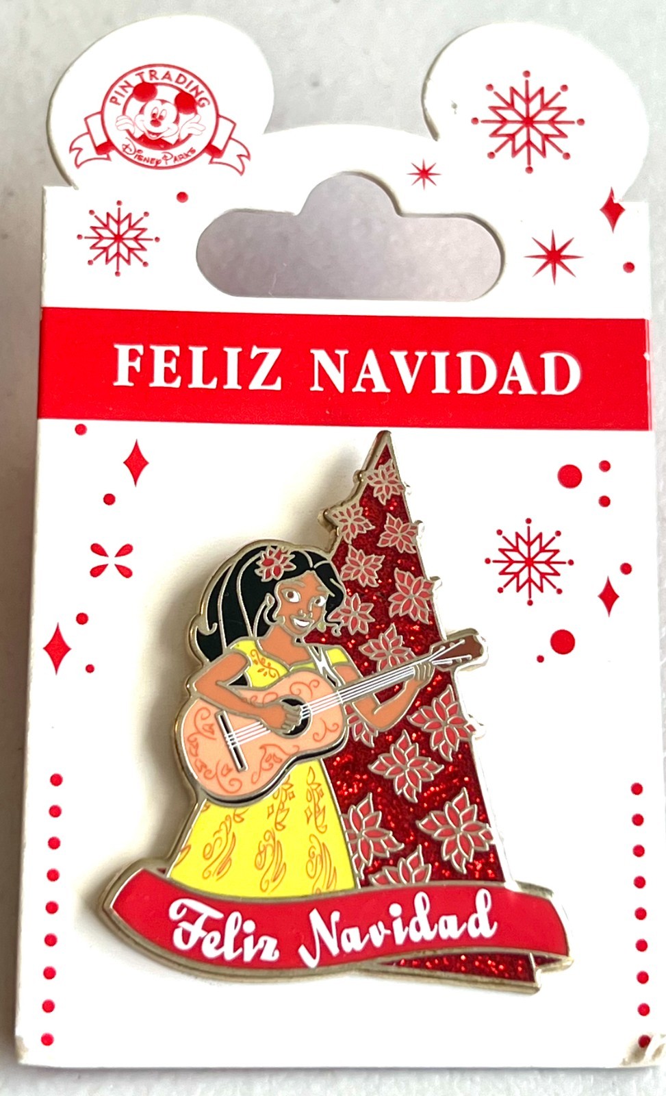 DISNEY PIN Elena of Avalor Latina Princess Feliz Navidad Christmas Tree VTG 2017