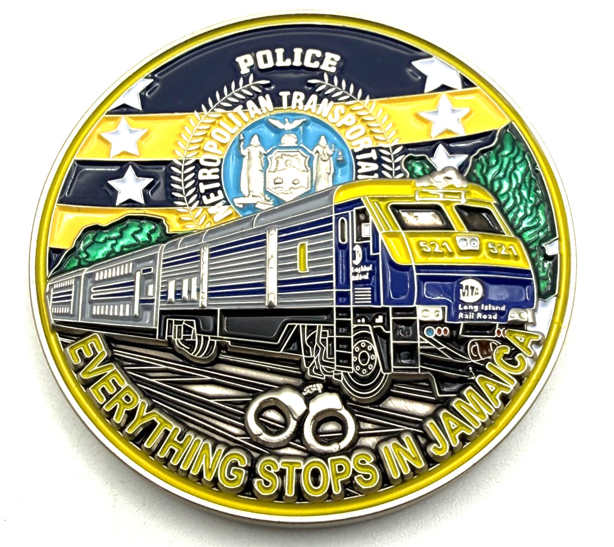 G83 New York State MTAPD MTA Police District 3 Jamaica Challenge Coin