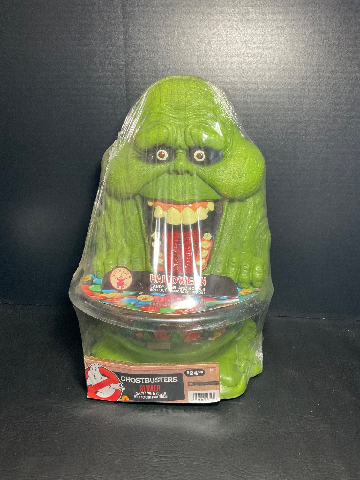 Ghostbusters Slimer Halloween Candy Bowl Rubies Horror Collectible Rare 14”