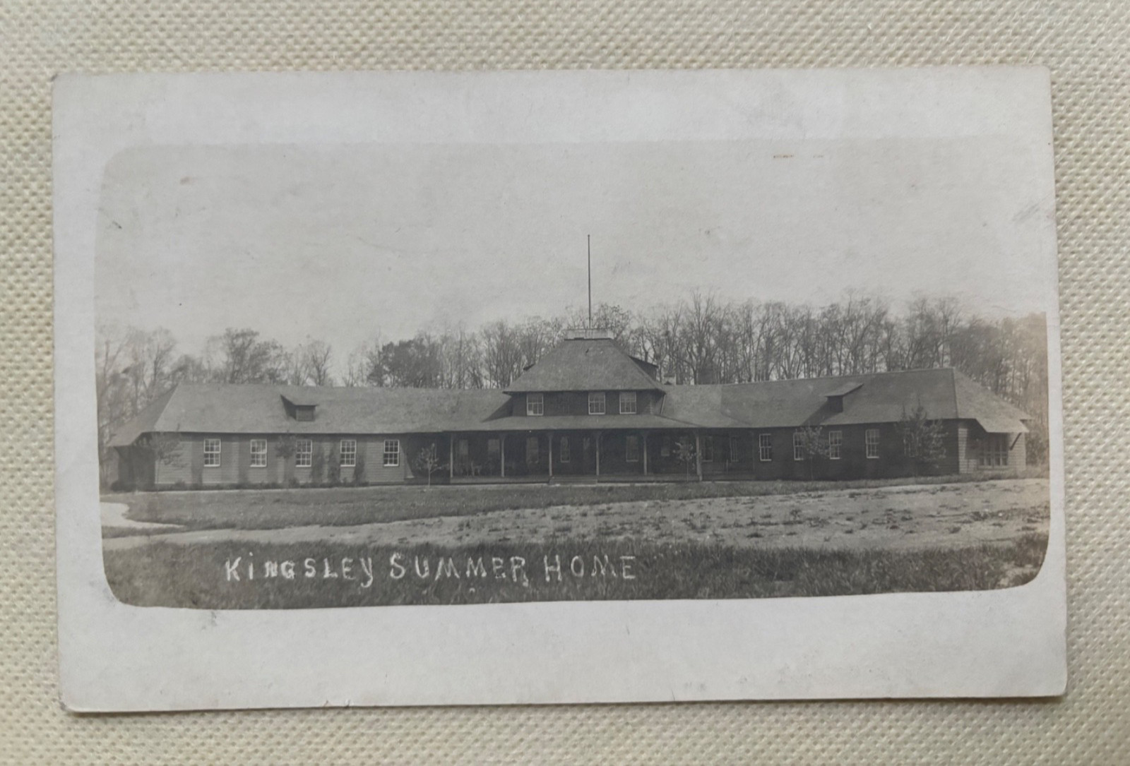 Valencia PA RPPC Kingsley Summer Home Fresh Air Camp Antique Postcard 1910