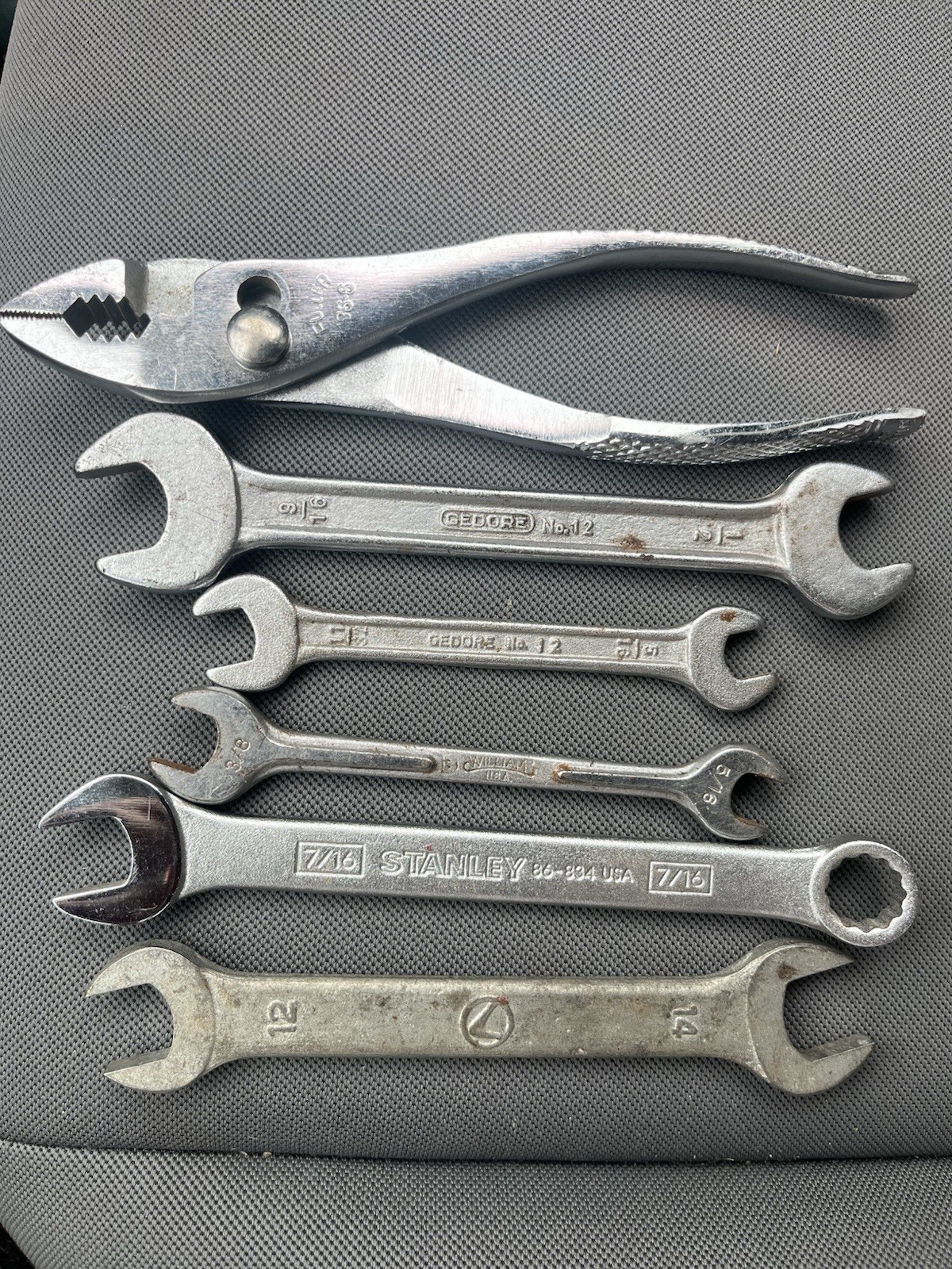Vintage Gedore Williams Stanley Fuller HTI Tool Lot Germany USA Wrenches Pliers