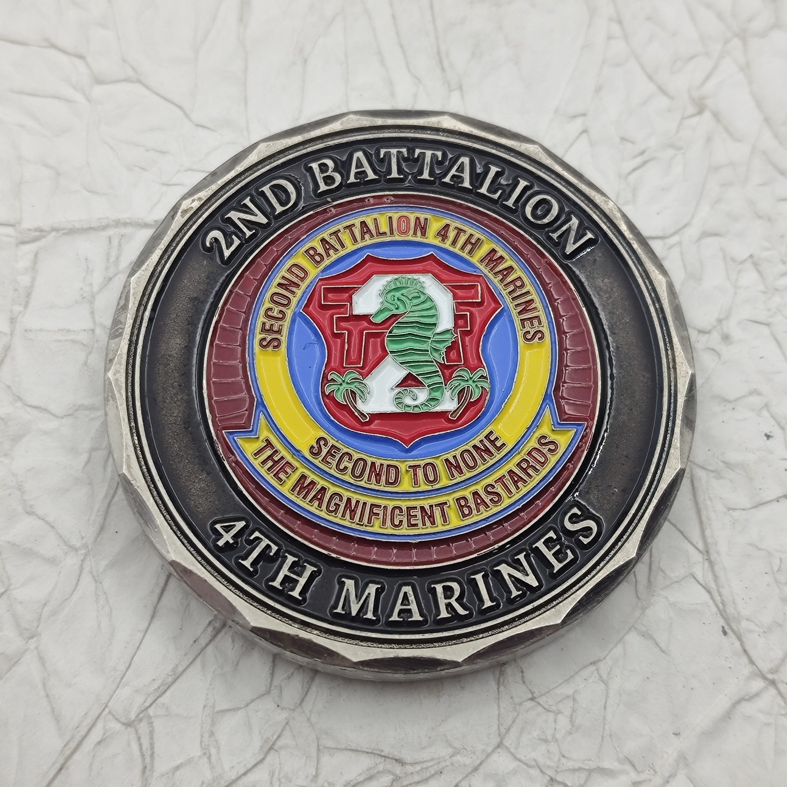 USMC Wild Platoon 2nd Battalion 4th Marines Challenge Coin