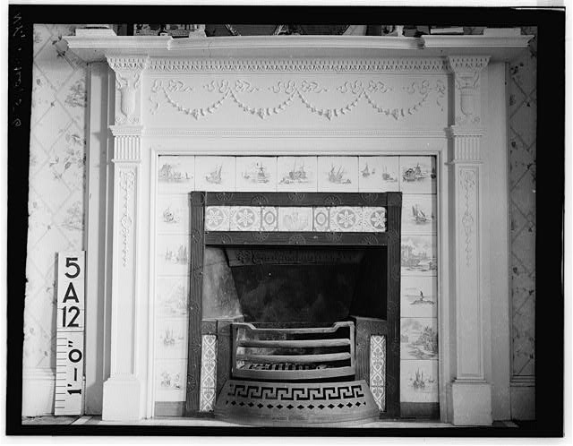 Photo:Albany NY Hun House 1934 Mantel Detail Bedroom Fireplace HABS