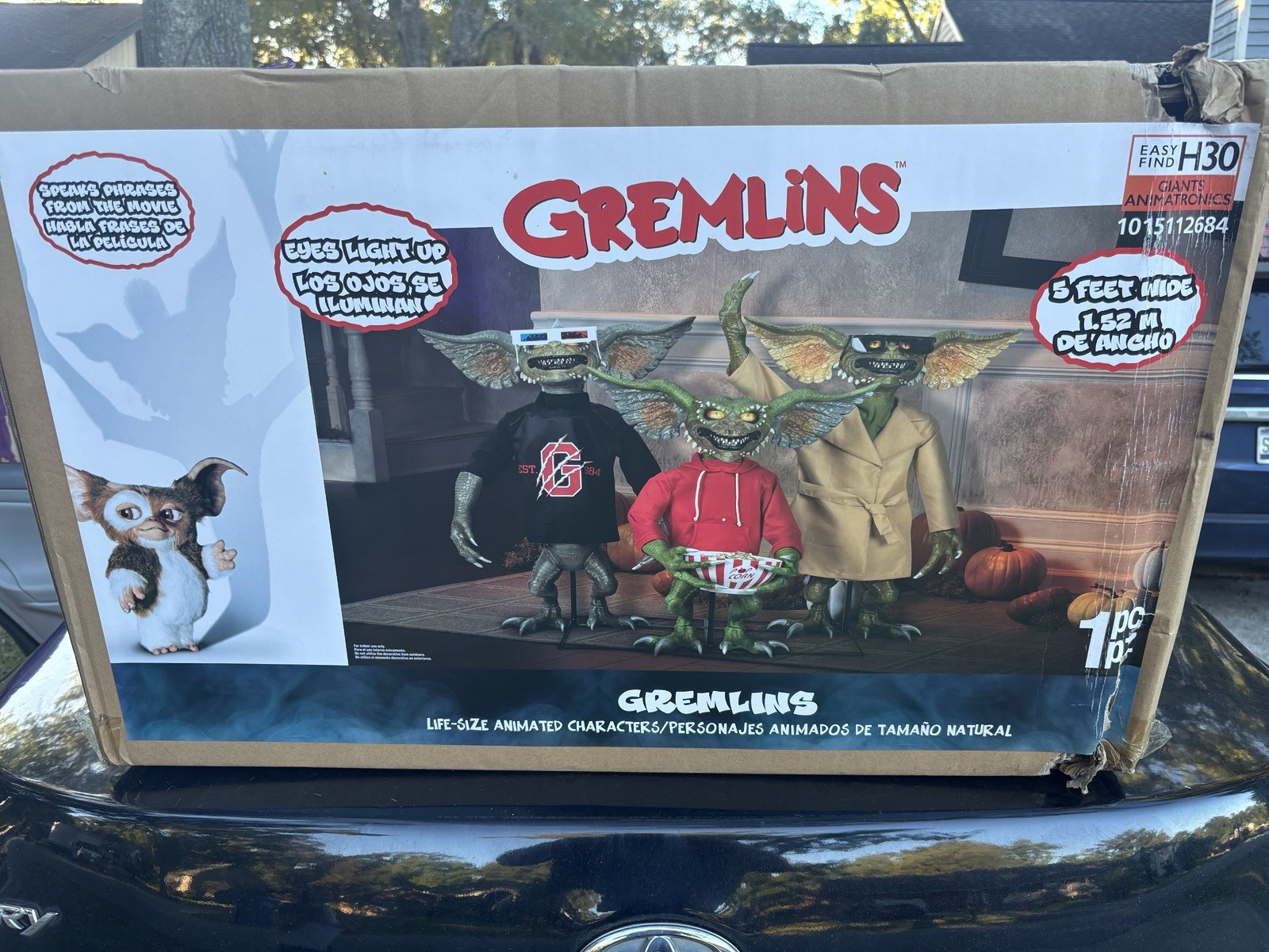 4 FT ANIMATED 3 PIECE GREMLINS HALLOWEEN ANIMATRONIC PROP 2026 - New Home Depot