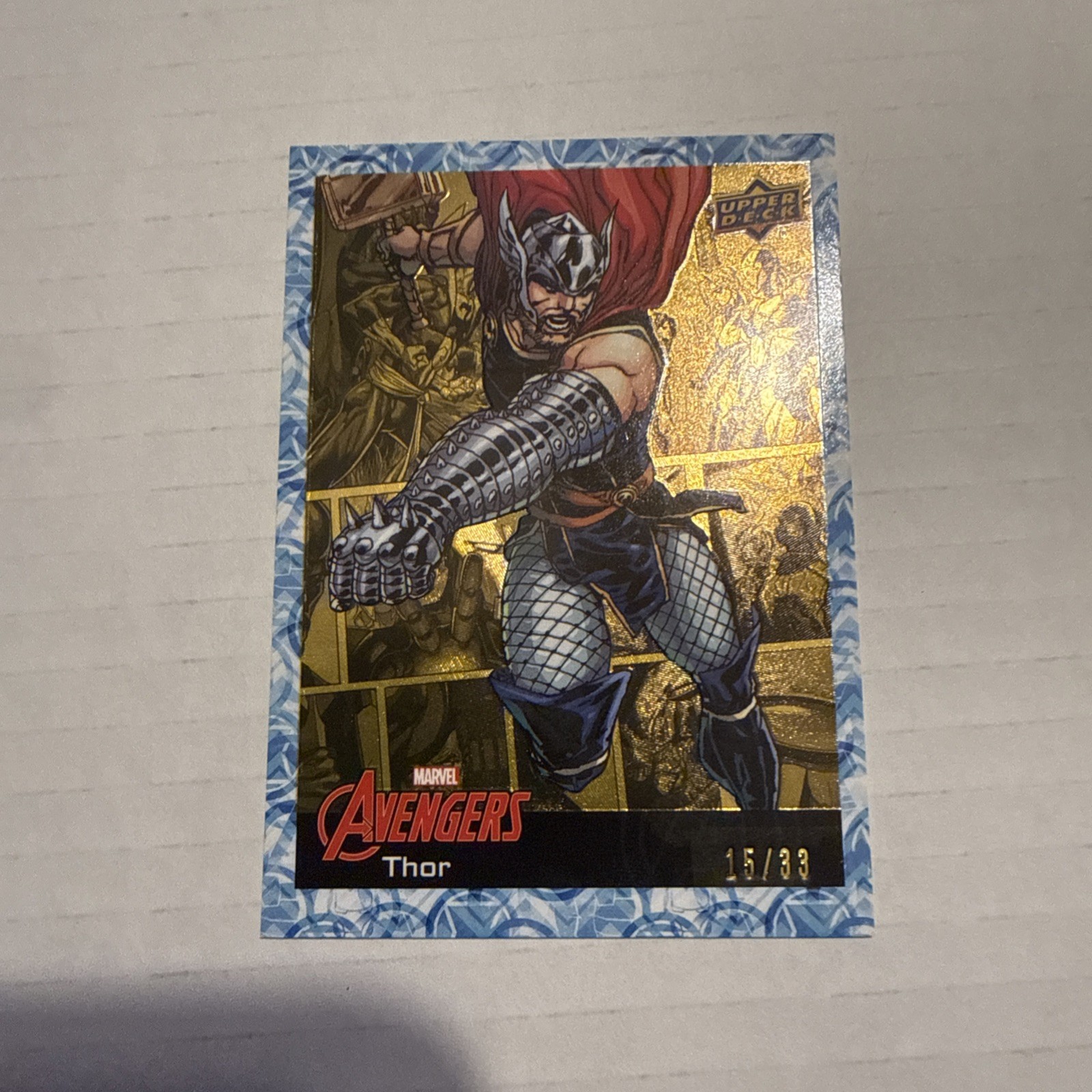 2024 Upper Deck Marvel Avengers #4 Thor Gold 25/33 2024 Upper Deck Marvel Avengers #4 Thor Gold 25/33
