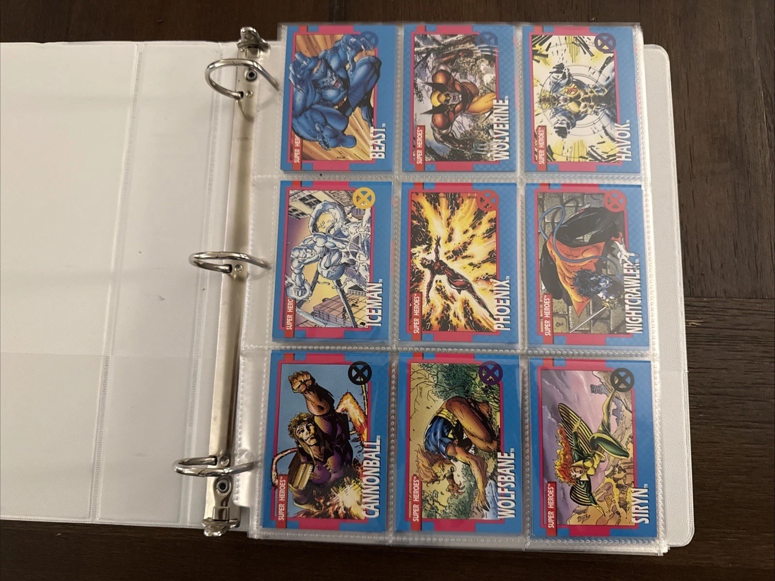1992 Impel X-Men Binder Complete Base Set #1-100 Fresh Out Of The Box  Jim Lee