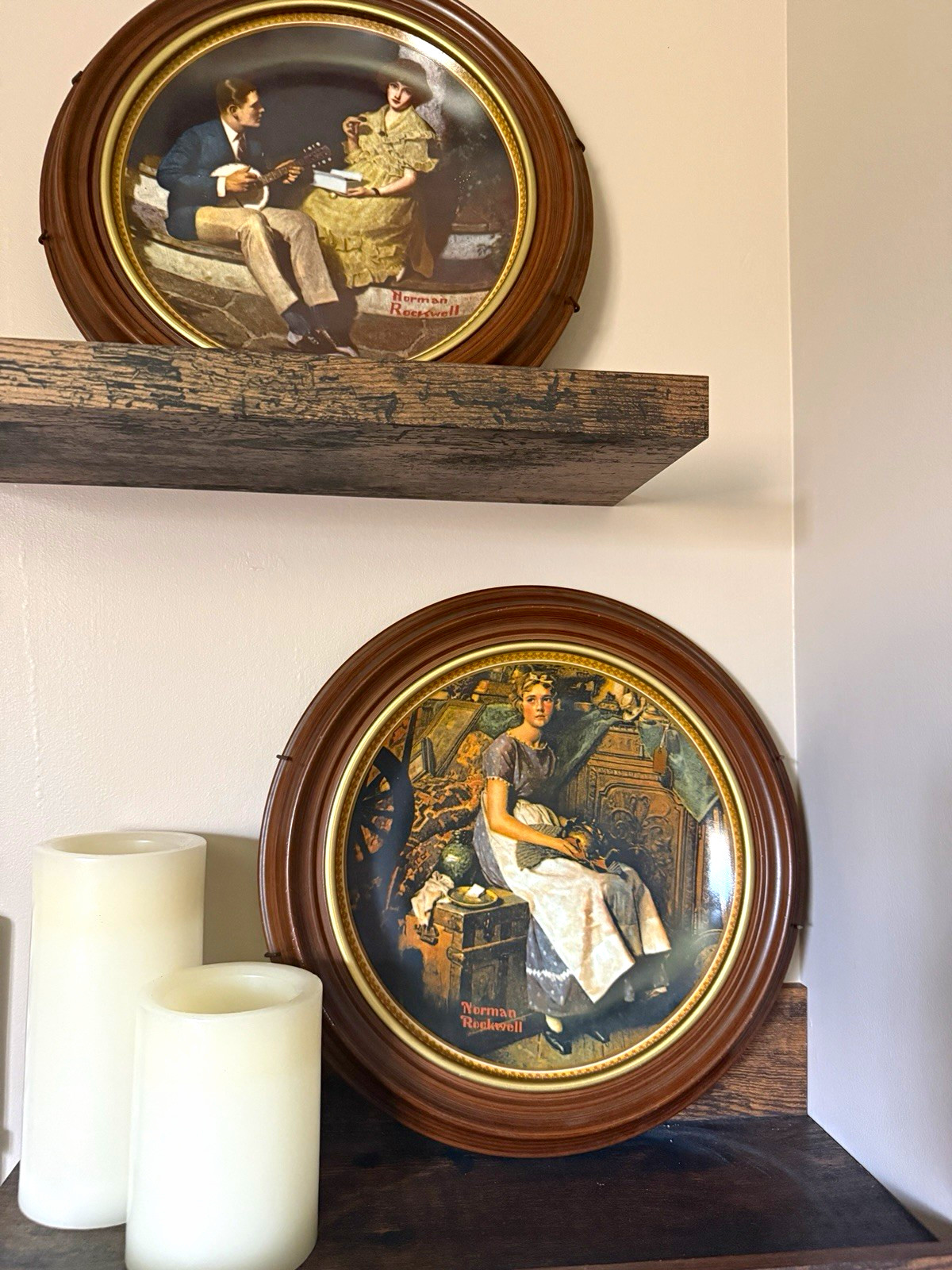 Framed Mid Century Modern Norman Rockwell\'s Rediscovered Women Set of 2