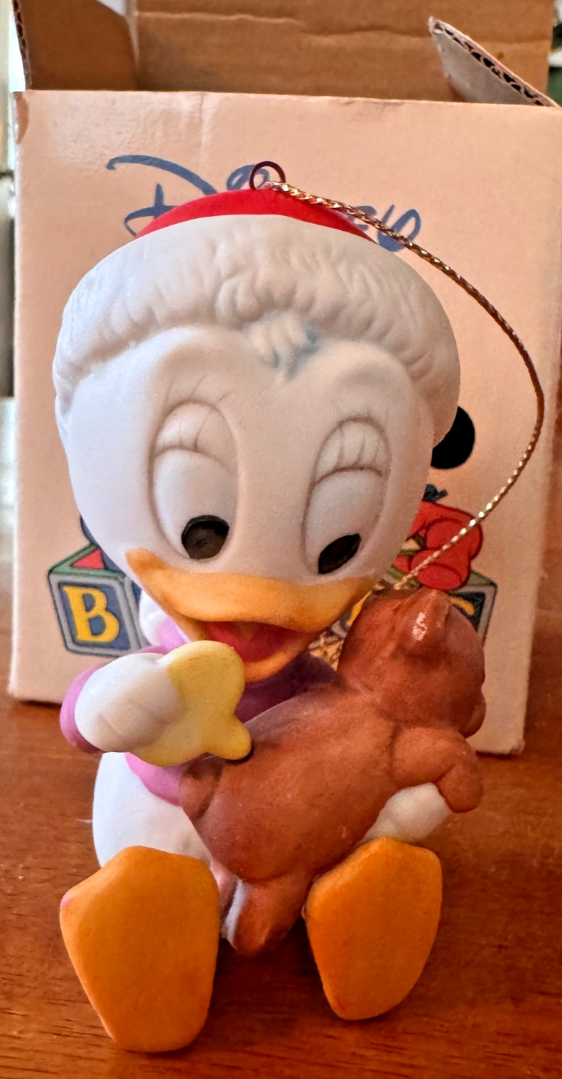 Vintage 1984 Goebel Disney Babies - Baby Daisy Duck - Ceramic Ornament Vintage 1984 Goebel Disney Babies - Baby Daisy Duck - Ceramic Ornament