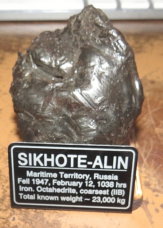 Sikhote-Alin Meteorite Shrapnel Authentic Iron Meteorite 183 gm RUSSIA .4 LBS Sikhote-Alin Meteorite Shrapnel Authentic Iron Meteorite 183 gm RUSSIA .4 LBS