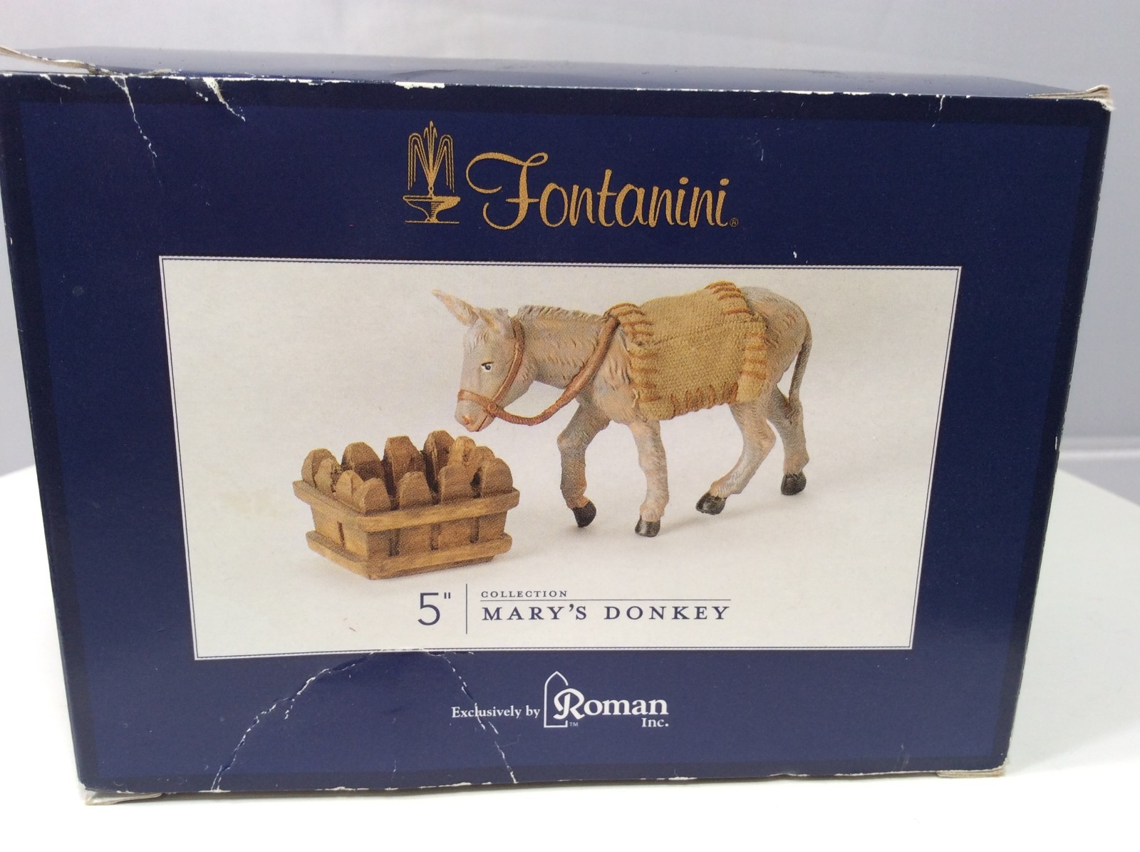 Fontanini Marys Donkey with Trough Nativity Figurine Roman Inc 54020 Fontanini Marys Donkey with Trough Nativity Figurine Roman Inc 54020