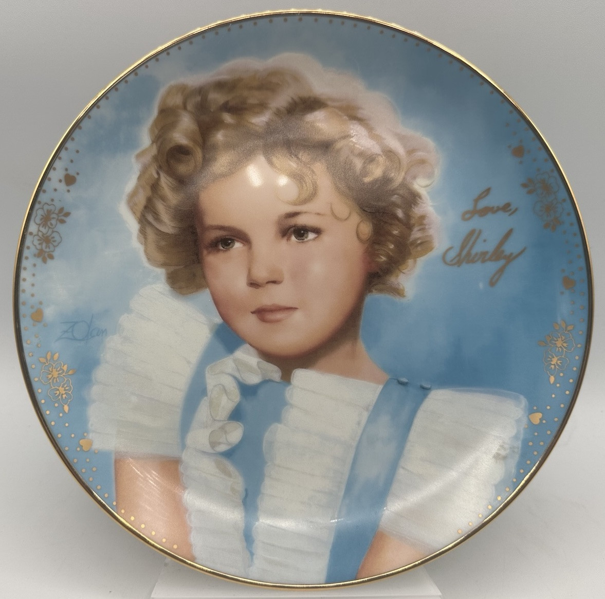 Vintage Shirley Temple Signature Collector Plate Simply Irresistible #A459 8”