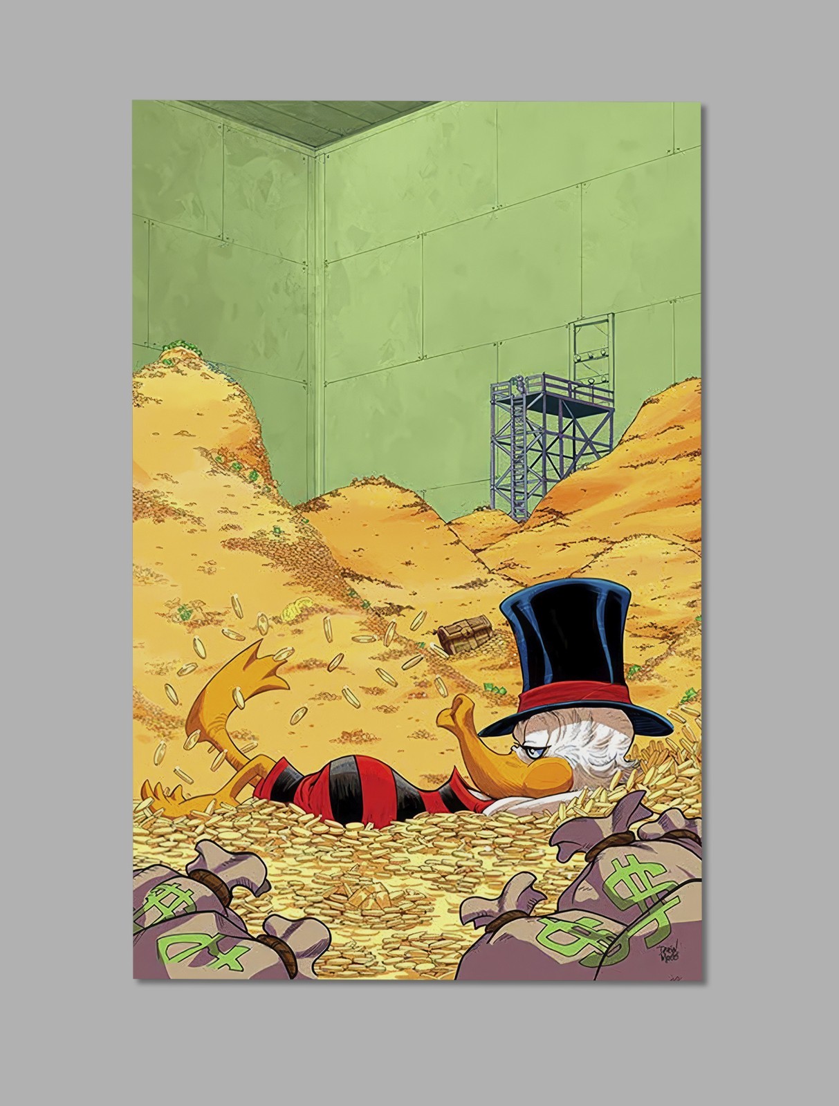 Disney\'s Ducktales Uncle Scrooge McDuck Money Wall Art Print 11\