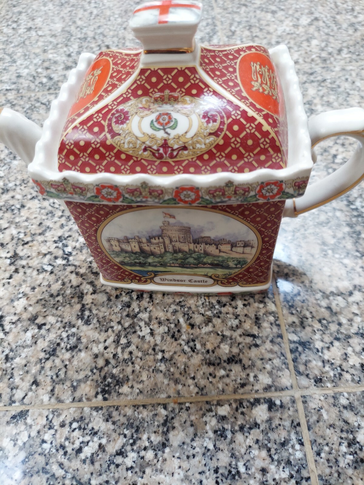 Vintage James Sadler Teapot Handmade Painted In England #5 Signed