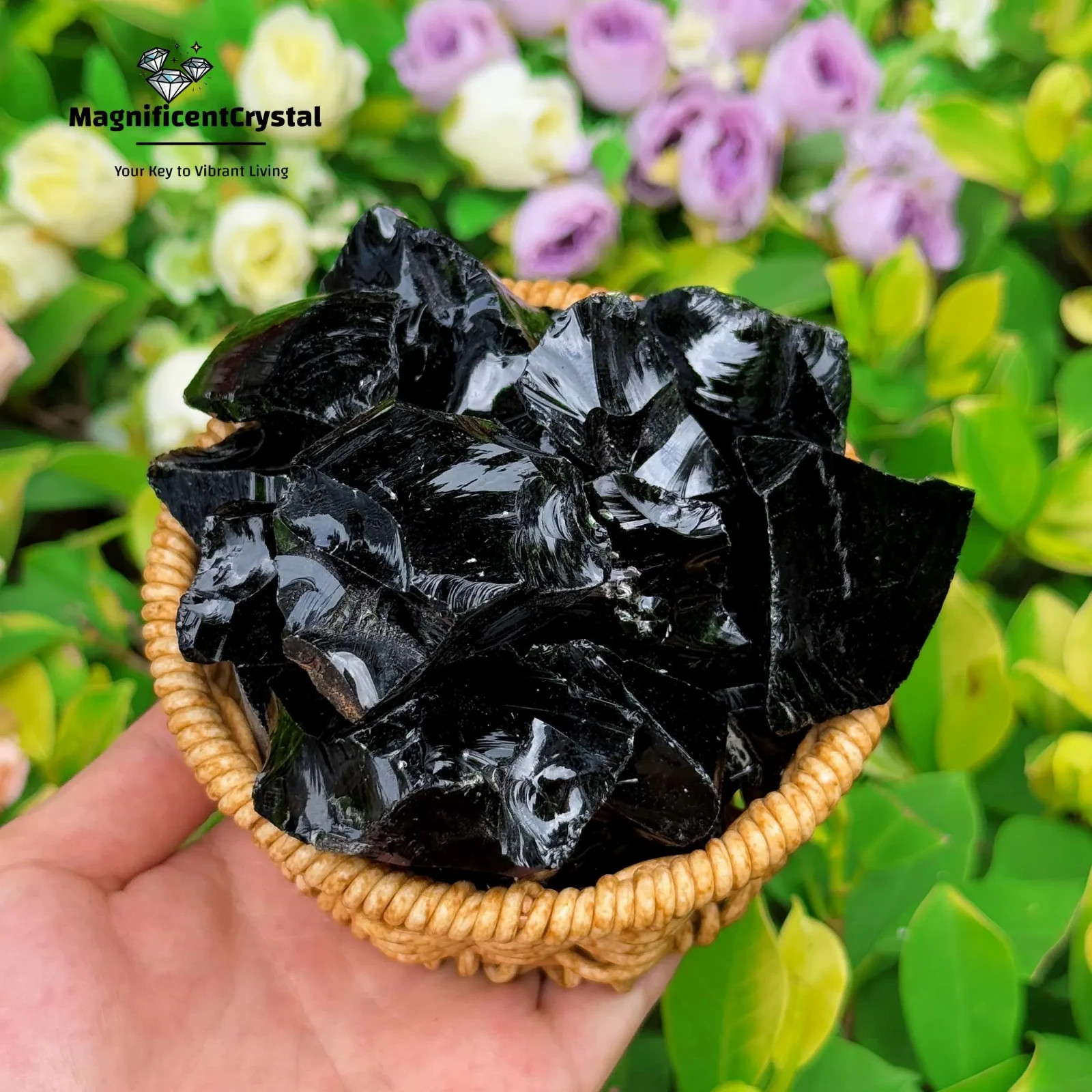 5pcs Genuine Raw Black Obsidian Stone Healing Rough Crystal Energy Protection