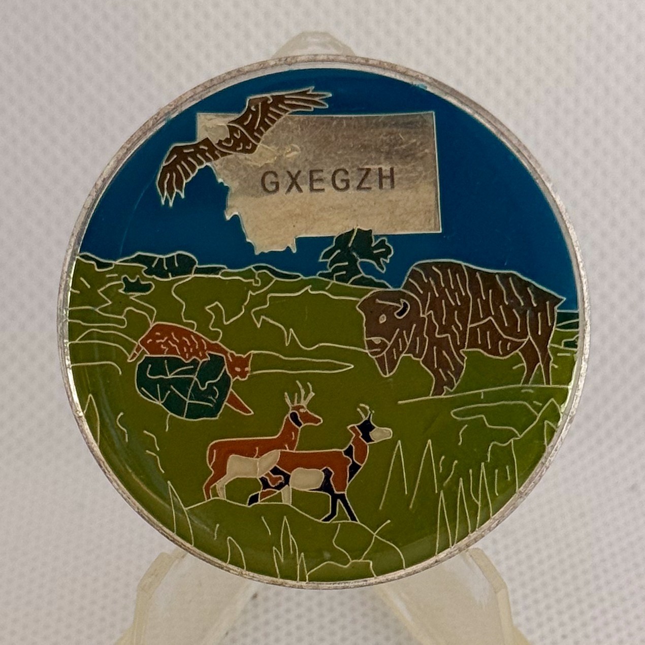 Montana Wildlife Nature Geocaching Trackable Outdoor Challenge Coin  G#1