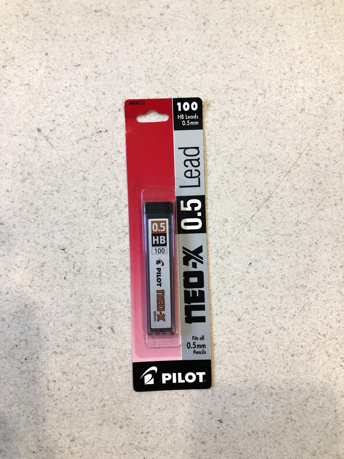 Pilot, Neo-X, 0.5mm Lead, HB Leads, 60013 contains 100 pieces of lead Pilot, Neo-X, 0.5mm Lead, HB Leads, 60013 contains 100 pieces of lead