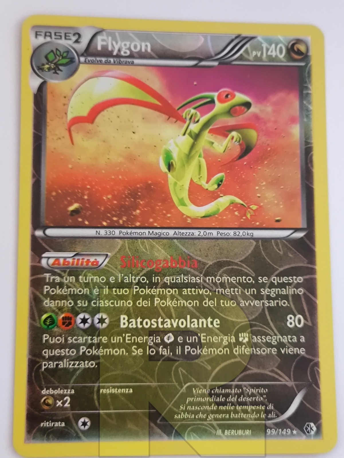 Flygon ® Crossed Boundaries 99/149 ® Reverse Holo Foil ® Pokemon ® Italiano ® EX+