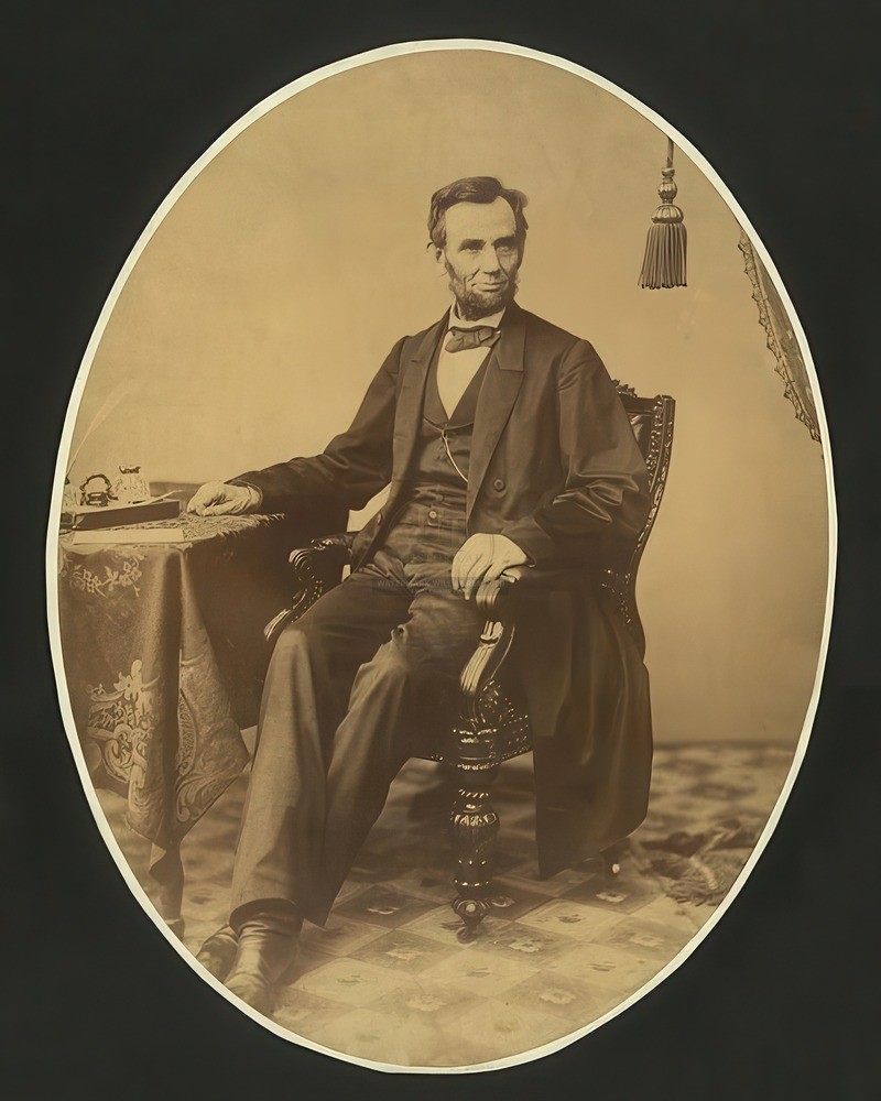 1863 Abraham Lincoln Portrait 8x10 Glossy Photo Print HT519314