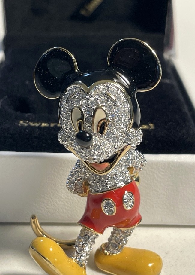 Disney Arribas 1997 Swarovski Jeweled Mickey Mouse LE 4944/10000 Box COA
